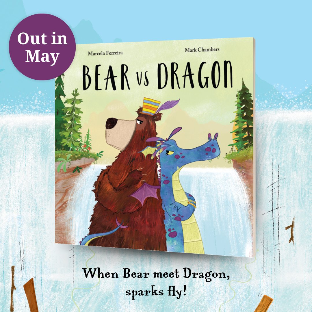When Bear meet Dragon on an old, rickety bridge, they both refuse to budge. But while they stand and argue, the bridge is getting creakier and creakier... 🖋 Written by @marcelafwrites 🎨 Illustrated by @markachambers Coming to bookshops near you this May!