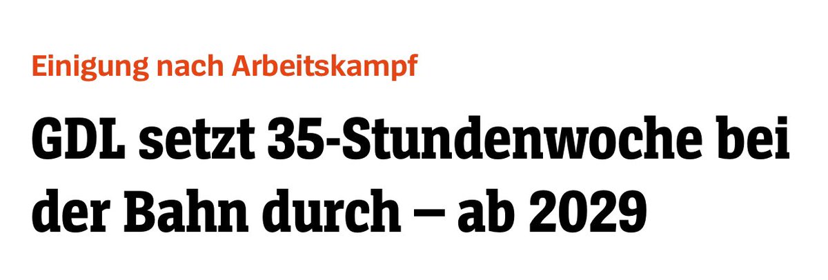 krass…wie hat die GDL das geschafft…bringt es vielleicht etwas, wenn man in einem Arbeitskampf tatsächlich kämpft, statt bei der kleinsten Eskalation sofort zurückziehen…kann ich mir nicht vorstellen…