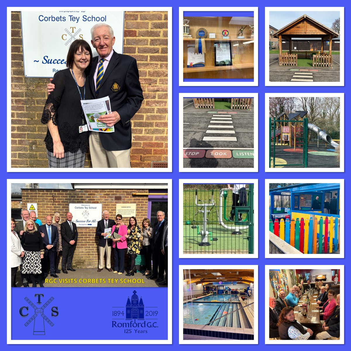 Last week some of our members & staff visited #corbetsteyschool We were greeted with a fantastic assemble with lots of singing & were shown around to see all the projects that our charity donations helped fund. Huge thank you to all the children, staff & RGC members #charity
