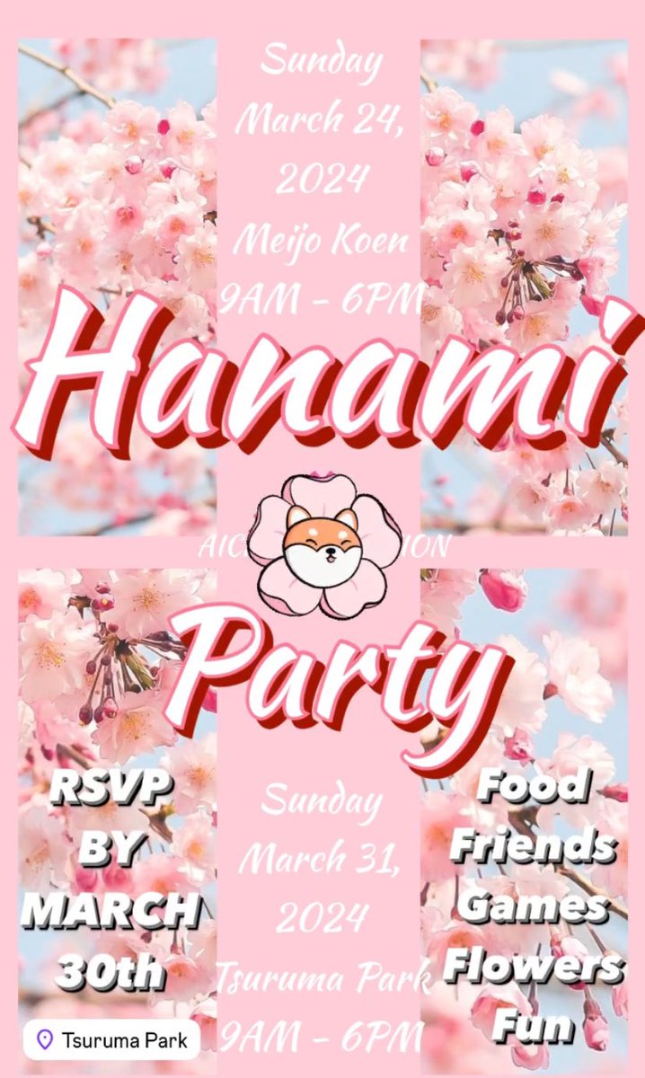 AichiConnection's tweet image. #Hanami #HanamiParty #cherryblossoms #sakura #NagoyaSunday  #meijokoen #tsurumakoen #meijopark #tsurumaipark
#nagoyaparty #nagoyaevents #名古屋