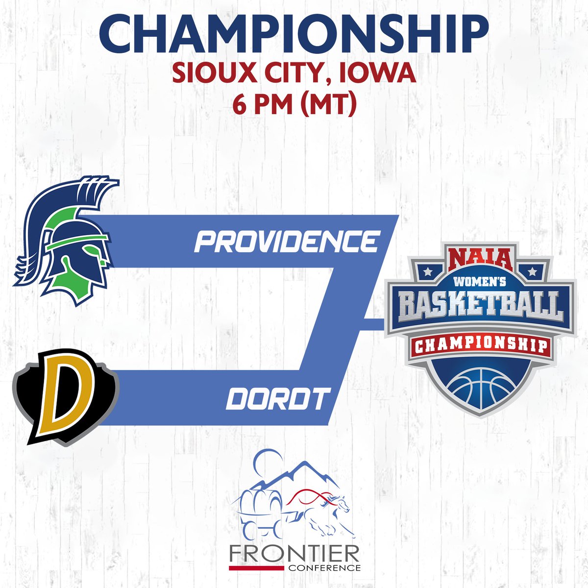 W🏀 NAIA NATIONAL CHAMPIONSHIP CHAMPIONSHIP GAME @UPArgos 🆚 Dordt ⏰: 6 PM (MT) 📍: Sioux City, IA 🏟️: Tyson Events Center 📺/📊: fcsports.org/scoreboard/ #FChoops #FCsports