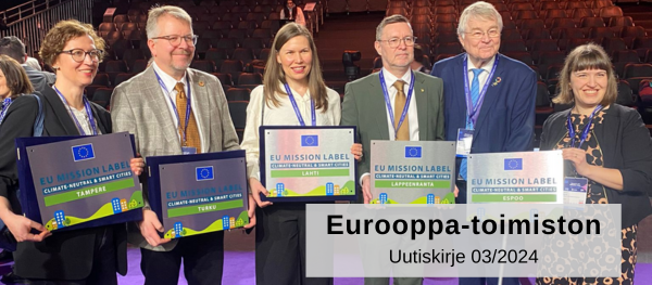 Maaliskuun uutiskirje on julkaistu!⭐️Aiheina mm. 💡Turun saama tunnustus ilmastotyöstä 💡Turun ja Varsinais-Suomen EU-tavoitteet vuosille 2024-2029 💡EU-hanke: Ohituskaista uudelleenkäyttöön 💡Komission puolustusteollisuusstrategia Lue lisää📝eurooppatoimisto.turku.fi/archive/show/5…