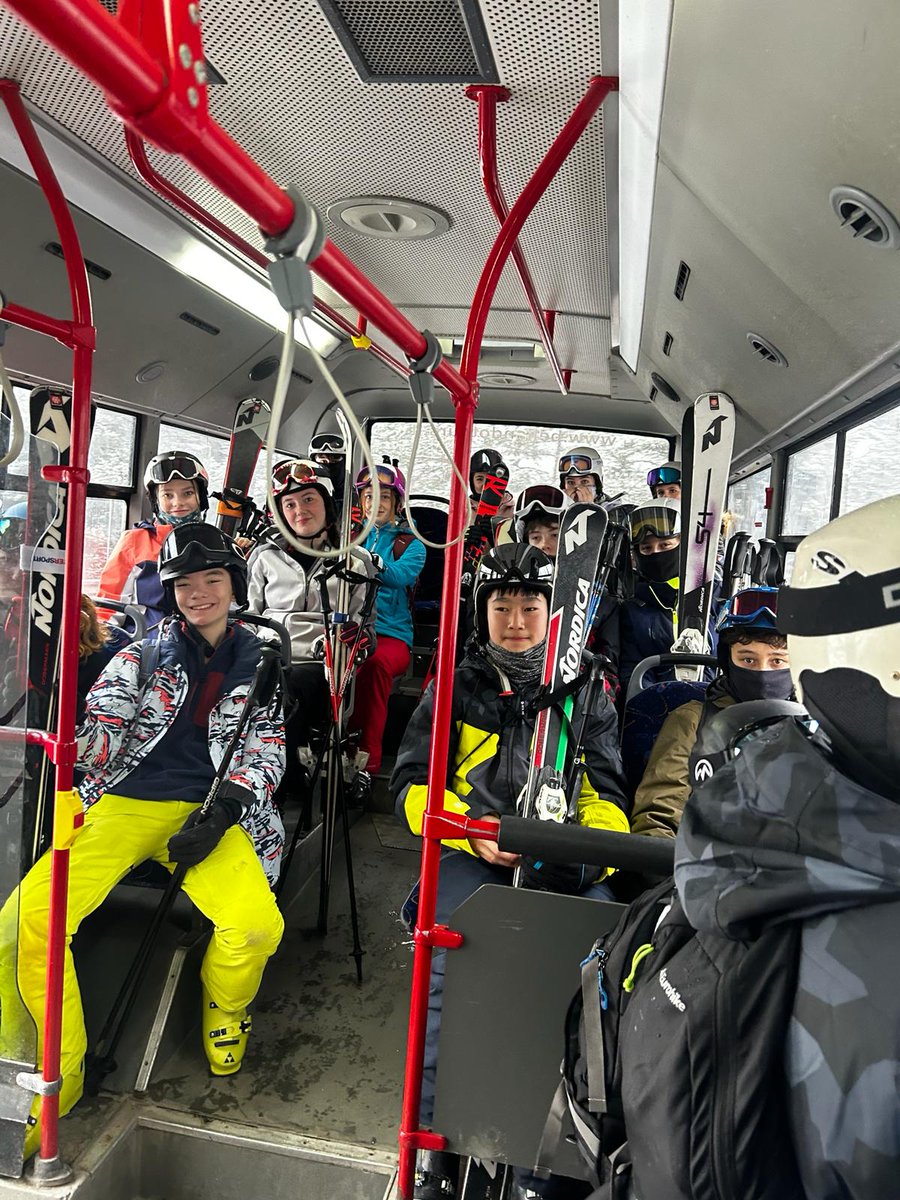 Advanced and Higher group off on a search for higher ground and snow!!!