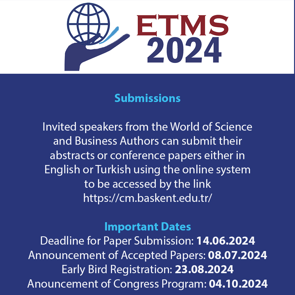 Join us at the forefront of innovation! You're invited to our Engineering and Technology Management summit. Explore cutting-edge strategies and technologies, network with industry leaders and academicians, and shape the future of technology. Save the dates!
#etms2024 #ETMS