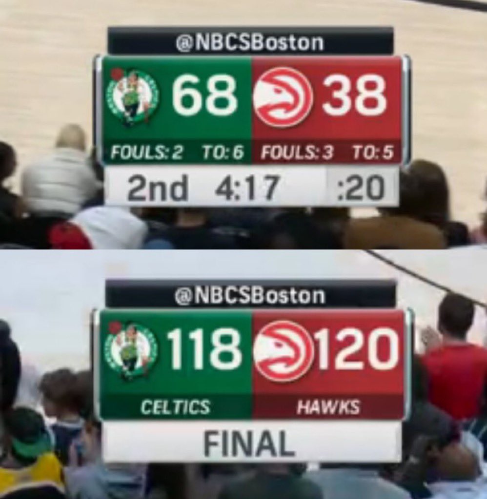 HACKS RALLIES FROM 30-POINT DEFICIT TO WIN OVER BOSTON! - Biggest comeback of the season - Biggest comeback in Atlanta history - Co-fourth-biggest comeback of the 21st century #BostonCeltics #atlantahawks