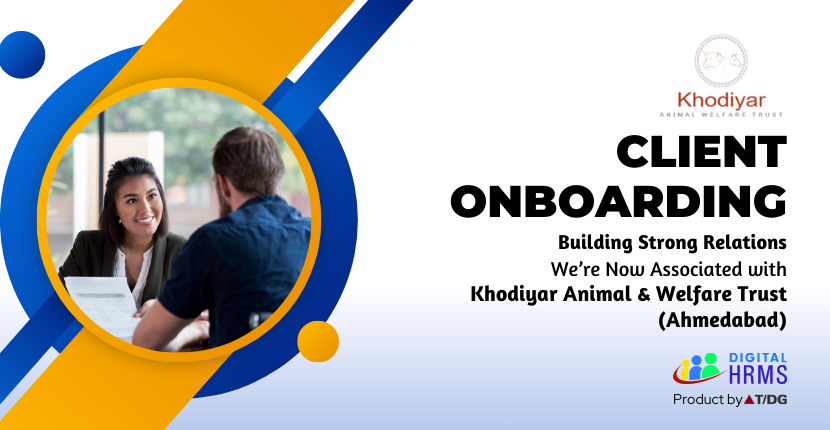 DigitalHRMS's tweet photo. We are extremely delighted that Khodiyar Animal & Welfare Trust (Ahmedabad) is now associated with Digital HRMS. Explore more at https://t.co/CfdpMiFfUA
#ClientOnboarding #ClientShowcase #NewClient #Clients #HRTech #HRSoftware #HR #HRMS #DigitalHRMS #HRPlatform https://t.co/XPQbBuGHM4