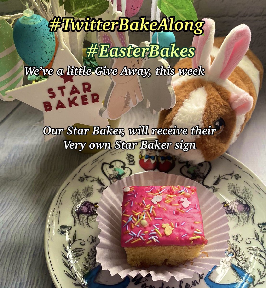 We’re back 😍 and as promised we are kicking off with #EasterBakes 🐣we have a little gift up for grabs for our #StarBaker 🎉so don’t forget those handwritten dated notes 😊oh and keep your 👀 peeled later in the week for details of a #twitterbakealong live this weekend 😍