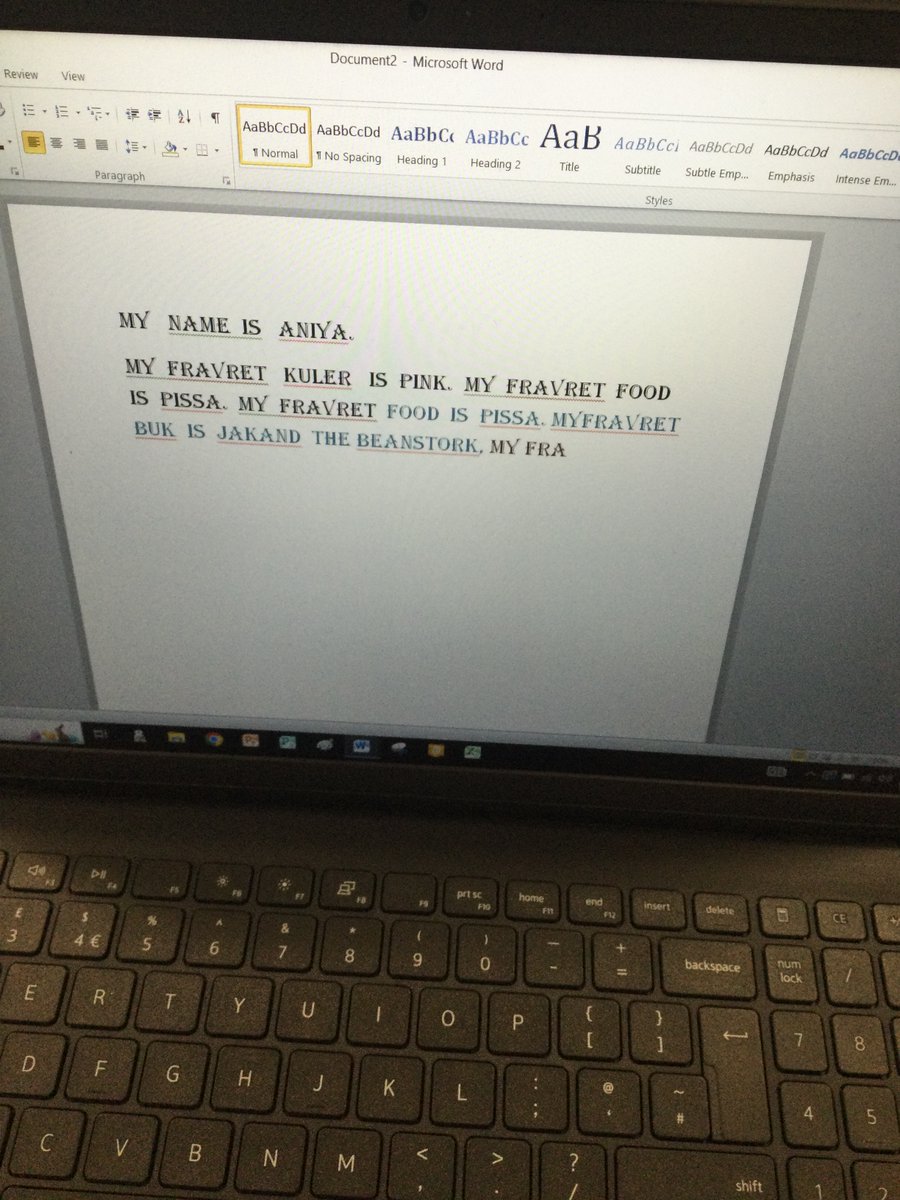 StBartsCofE's tweet image. Year 1 - Class 4 - In computing we have been practising our word processing skills.
We have practised changing the font size and font style of our writing.
#Computing
#wordprocessing