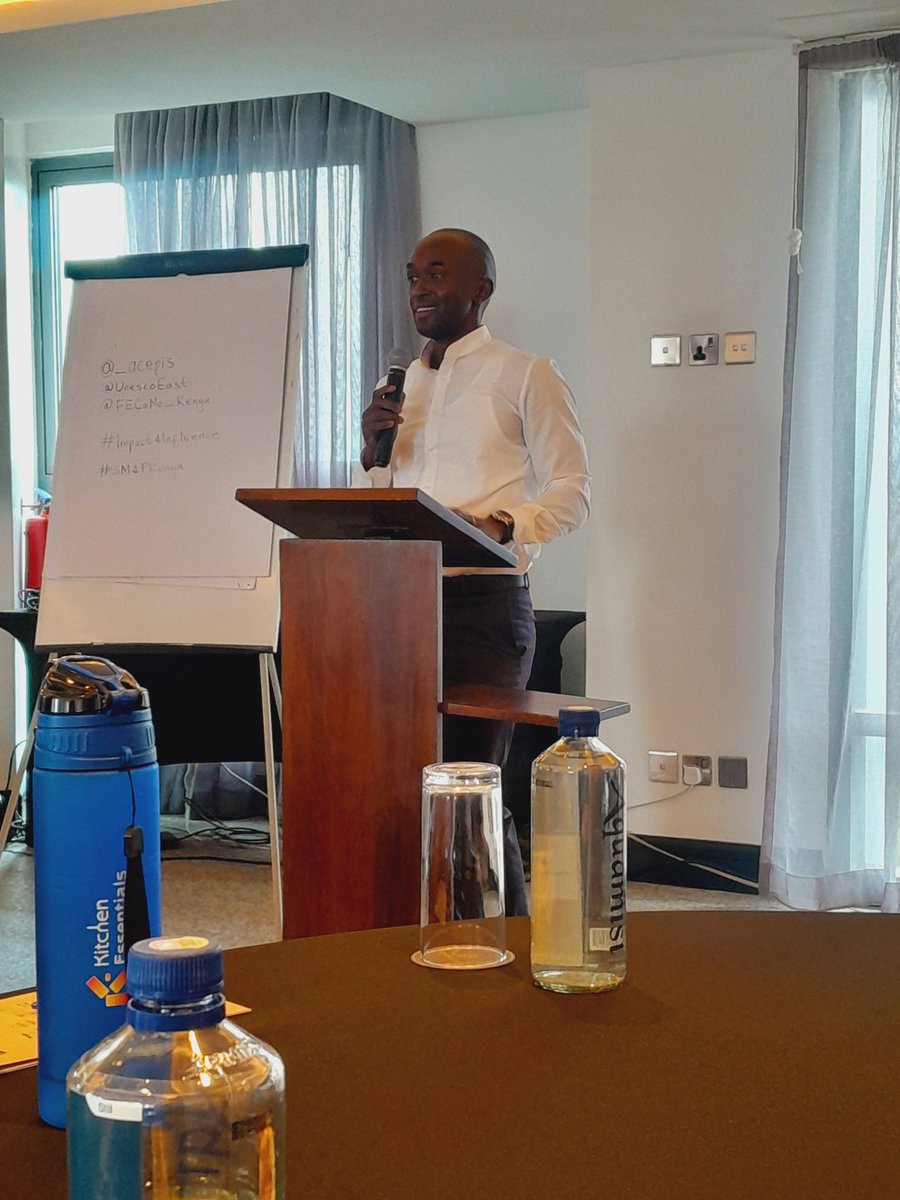#HappeningNow 📍Nairobi We are excited to kick off Day 1 of the #Influence4Impact training for social media creators and influencers! #SM4PKenya 'Content is king, but it should be levelled with some responsibility' John Okande, Programme Officer UNESCO