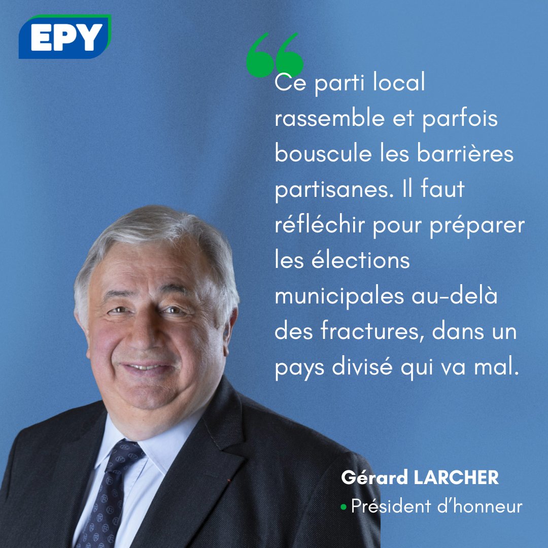 🔵 <a href="/gerard_larcher/">Gérard Larcher</a>, Président d'honneur <a href="/PartiEPY78/">Ensemble Pour les Yvelines</a>

➡️ #Municipales2026