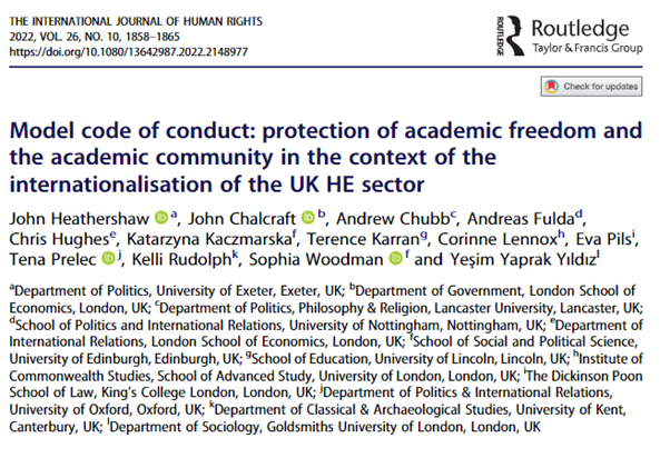 Five years ago, some of us (@AFI_WG) were warning that marketisation had corroded universities and that internationalisaiton presented risks that required better transparency and self-regulation. A code of conduct was proposed. 2/3 tandfonline.com/doi/full/10.10…