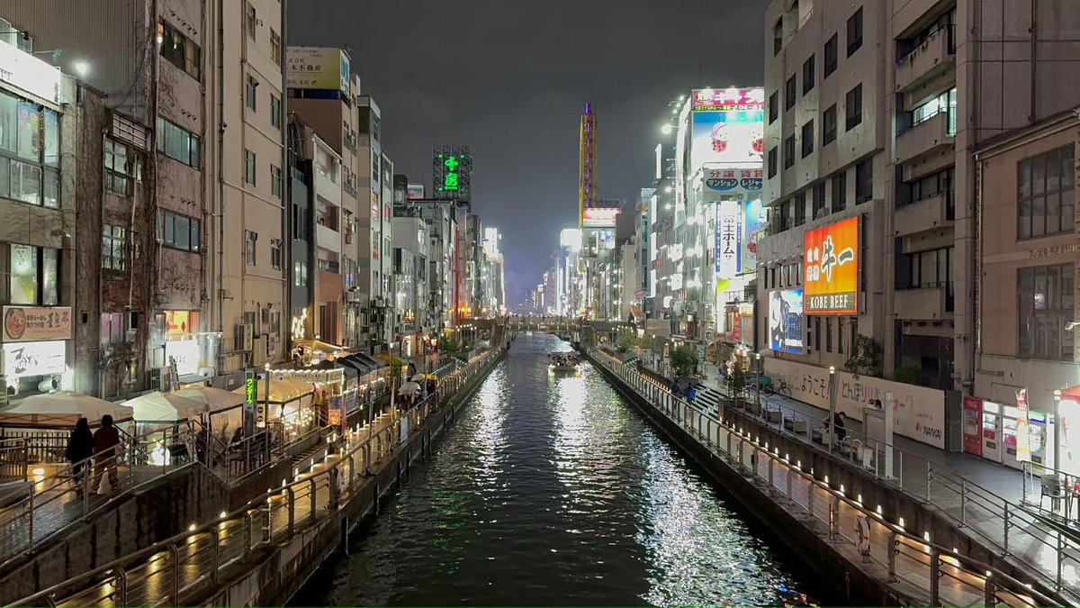 MysticModem's tweet image. 土日は雨の道頓堀で~🌨☂️☂️
雨が止み、人も少なくなってきました😨🌂🌂
