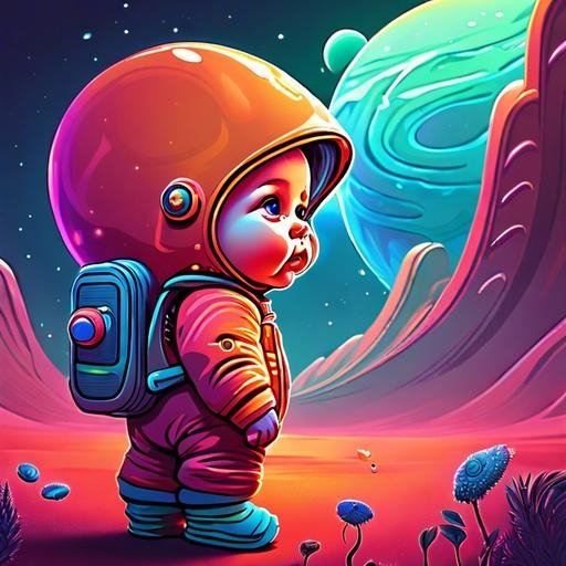 KomoWis's tweet image. Cute Baby digital art NFT