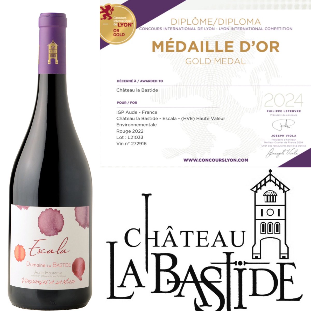 Chateau la Bastide, Crus Corbieres tweet media