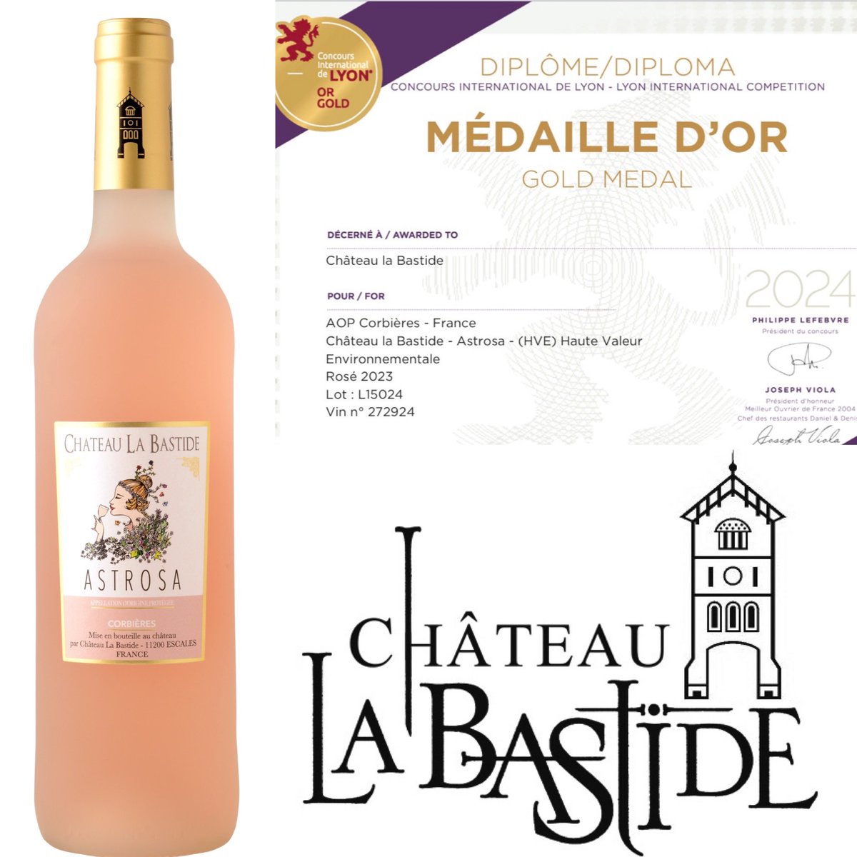 Chateau la Bastide, Crus Corbieres tweet media