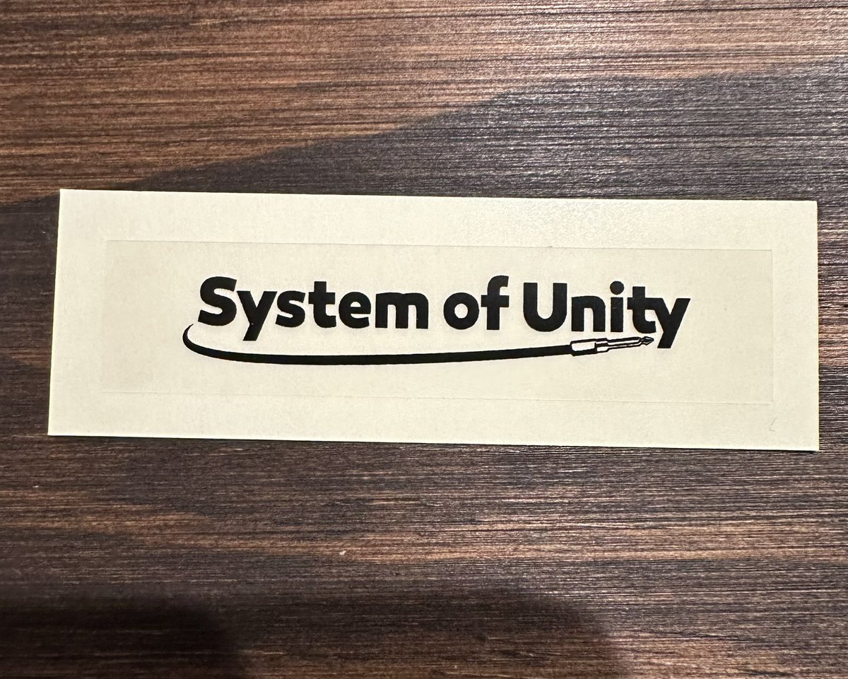 system_of_unity's tweet image. 小さいサイズだけどステッカー出来たー😆👍
お試し製作だから極少量😭