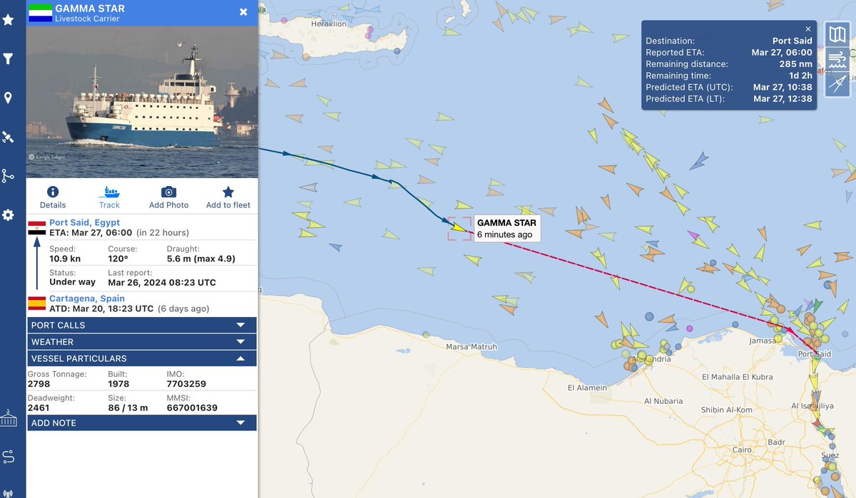 Rescued but not safe!! Together with another merchant vessel, the GAMMA STAR rescued the boat, carrying about 160 people (previously reported ~145). They wanted to disembark in #Greece but were denied permission. Now they are moving to #Egypt, which is NOT a place of safety!