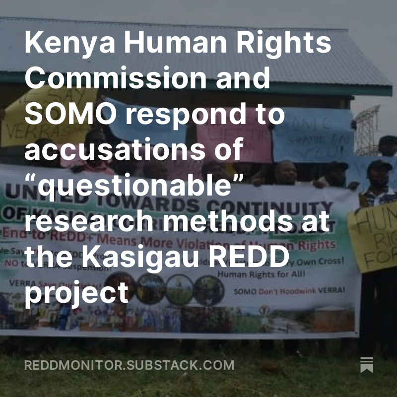 In November 2023, a report by @SOMO and @thekhrc revealed serious allegations of sexual harassment and abuse at the Kasigau #REDD project in Kenya. Now they stand accused of paying people to come forward. 'This is a baseless claim,' SOMO and KHRC state. reddmonitor.substack.com/p/kenya-human-…