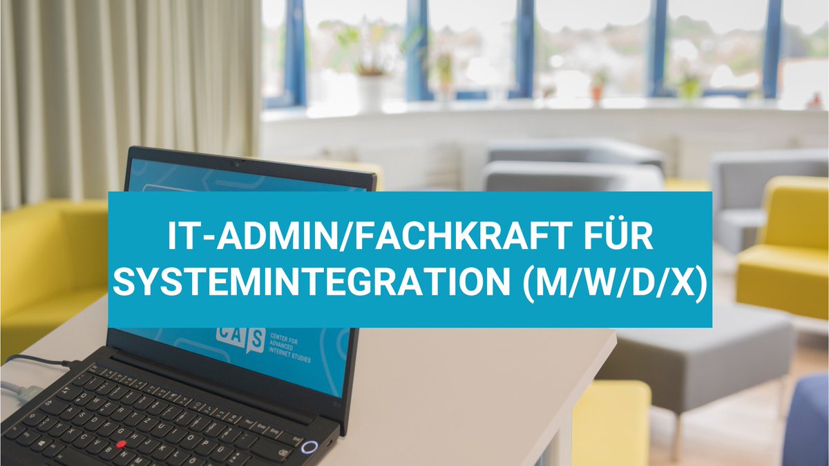 📣Neue Stellenasusschreibung! 💻Wir suchen eine:n IT- Admin/Fachkraft für Systemintegration (m/w/d/x) in Teilzeit. 📅Bewirb Dich jetzt bis zum 7. April 👉 Alle Informationen: stellenangebote.cais-research.de/de?id=a7c650