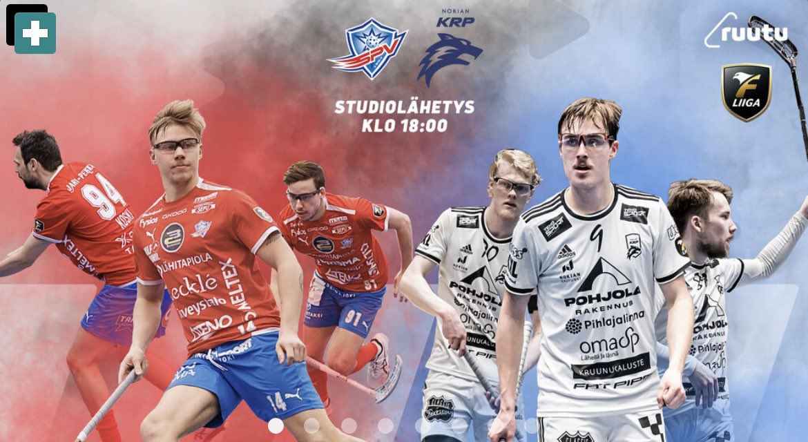 Vielä haetaan yhtä jengiä välieriin. 🚀

📺 Ruutu+
⏰ 18:00

GAME 4️⃣
<a href="/SPVFloorball/">SPVFloorball</a> vs <a href="/nokiankrp/">Nokian KrP</a> 

#salibandy
