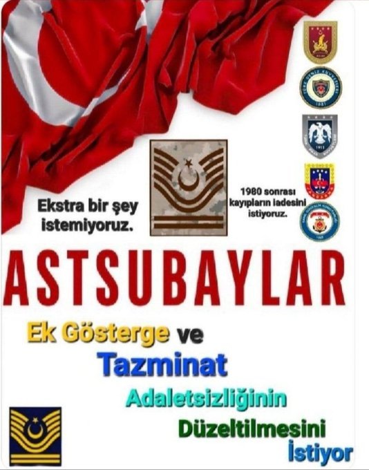 Türk Silahlı Kuvvetlerinin eli, ayağı ve omurgası olan #Assubaylar 'ın itibarı olmazsa Türk Silahlı Kuvvetlerinin de itibarı olmaz. Bizi süründürmek sizi itibarsızlaştırır. Lütfen aklınızı başınıza alın artık. @RTErdogan @tcsavunma @hulusiakarmedya @celebimehmeta