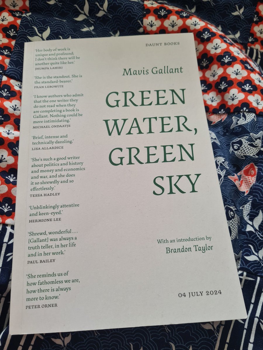I am in thrall to Mavis Gallant and now need to read everything she ever wrote. Out in July from @DauntBooksPub , this is a beaut & I couldn't recommend it more. Thank you @marigoldatkey for the introduction- I'm looking forward to getting to know her better.