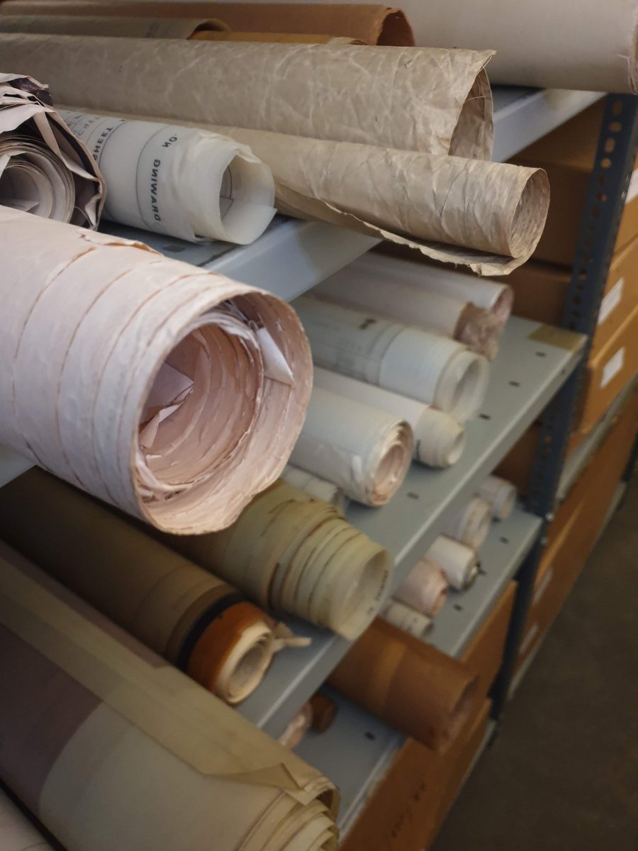 Today is not a #TypicalDay as its Friday. On Fridays we are closed to the public so we can spend some time in the stores. Sarah can most likely be found here with our schools collections. You'll probably see Martin next door sorting out some plans. #Archive30 @ARAScot #Dundee