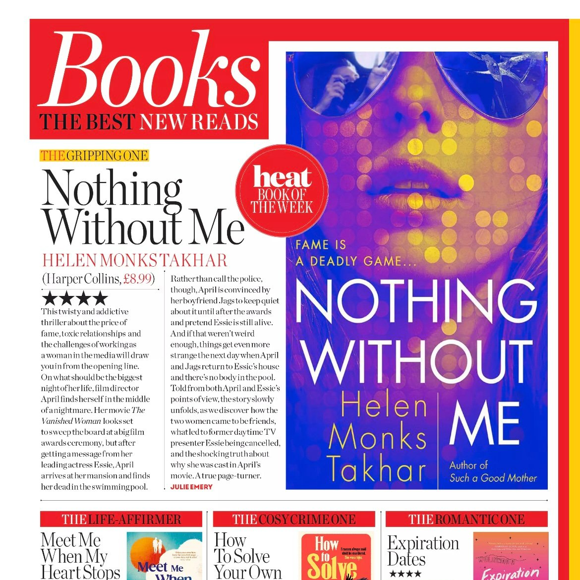 'A true page-turner' @heatworld Make sure this dark, razor-sharp new thriller from the bestselling author of #SuchAGoodMother, is on your TBR pile! #NothingWithoutMe by @HelenMonksTak is out on Thursday. amzn.to/3SemJdD