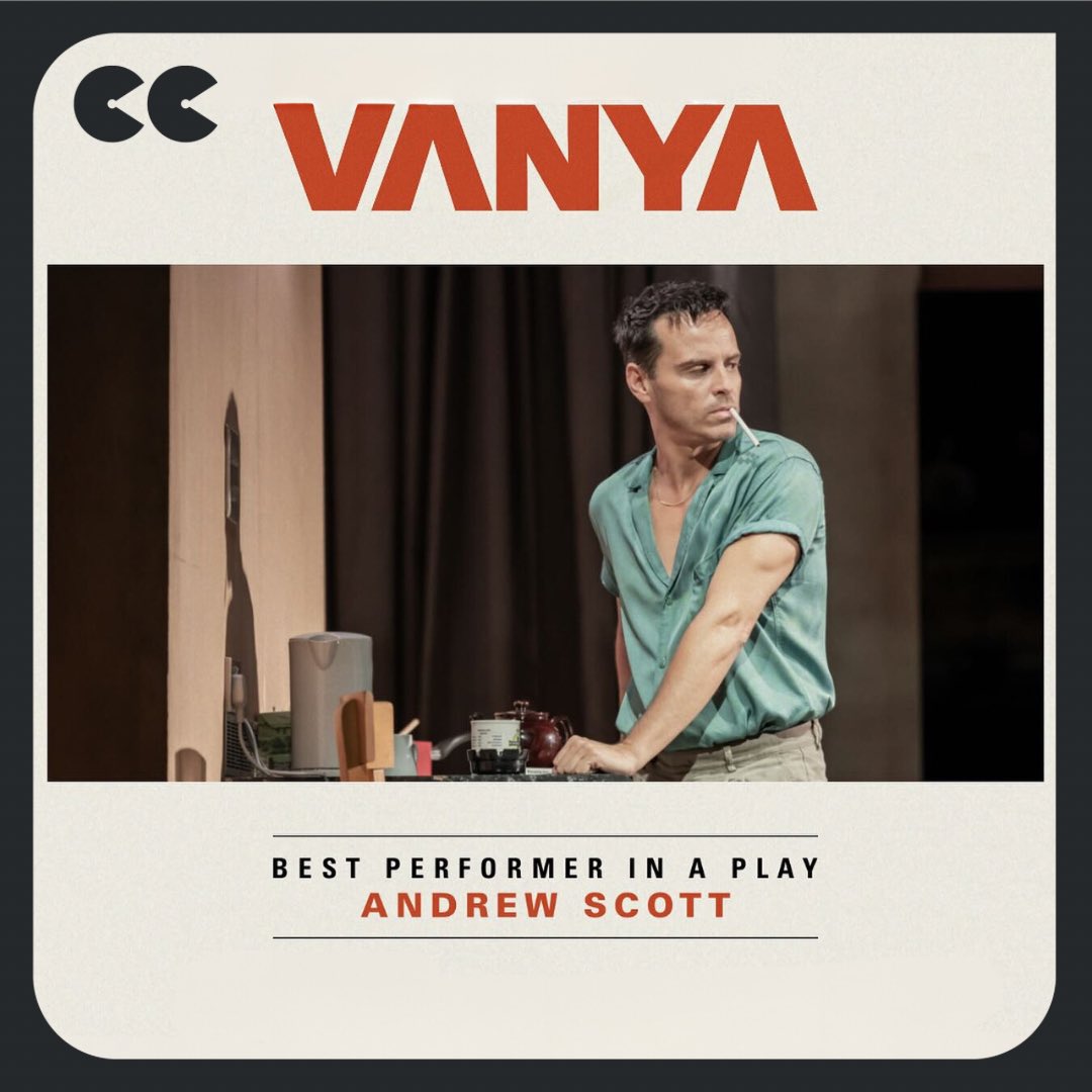 This Thursday at 7pm! Catch Andrew Scott in our encore screening of the acclaimed “Vanya.” With his victory at the Critics' Circle Theatre awards, Andrew Scott has made history. The Irish performer, recognized as best actor for his one-man West End show, "Vanya," previously was