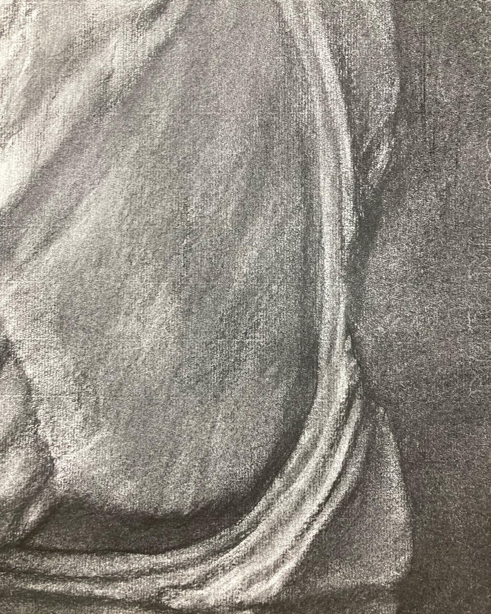 3年前に久しぶりに描いた石膏デッサン。セレネの馬を描いたのは初めて