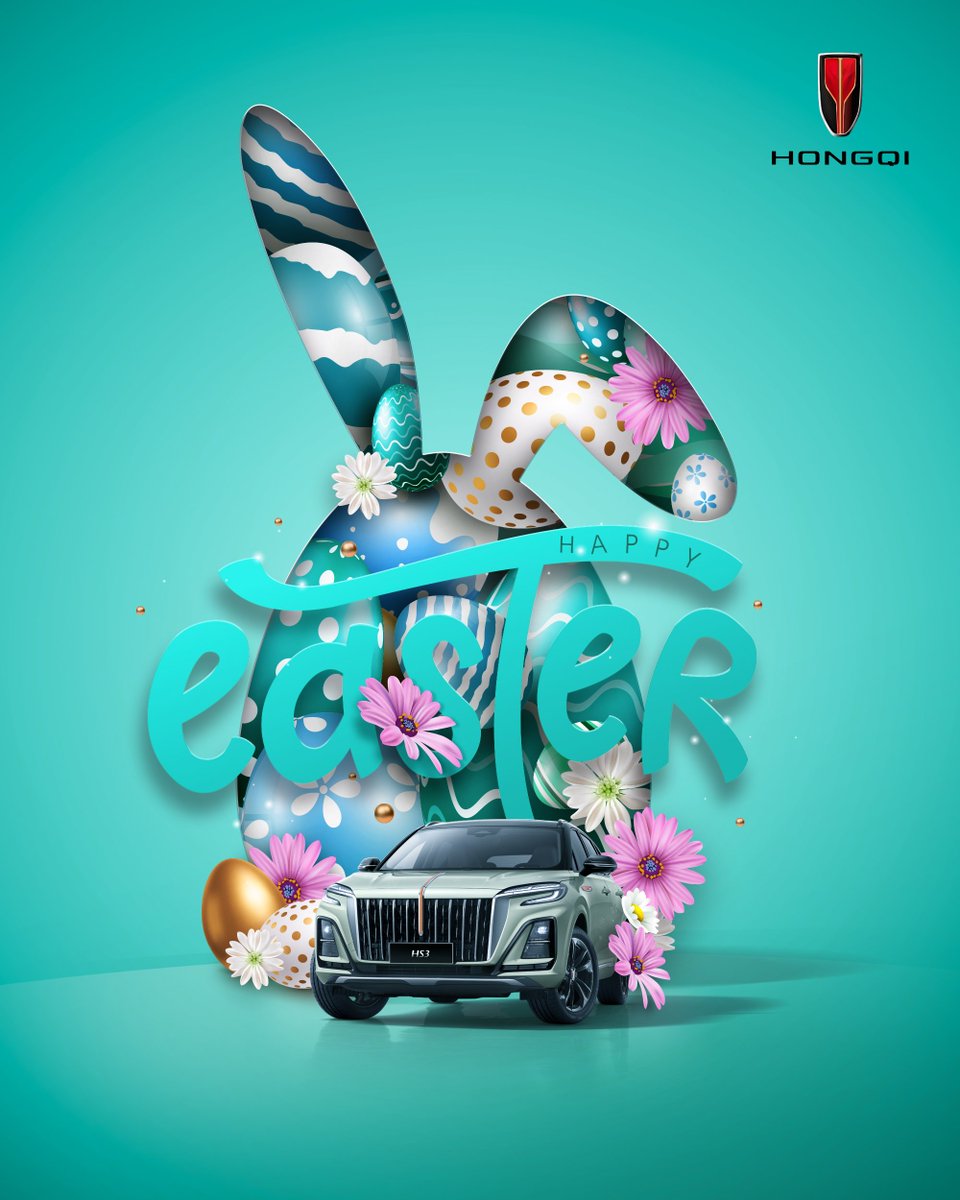 Revive the spirit of #Easter with #HONGQI. Drive towards brighter horizons in the #NewMove #HS3. HONGQI-auto.com/network/networ…