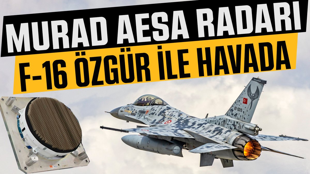 📢Milli AESA Uçak Burun Radarı F-16 ÖZGÜR ile Havada 🔗youtu.be/tn8fGV-z7r8 #muradaesa #aesaradar #türkhavakuvvetleri #turkishairforce #savunmasanayi #milliteknolojihamlesi #yerlieasaradar