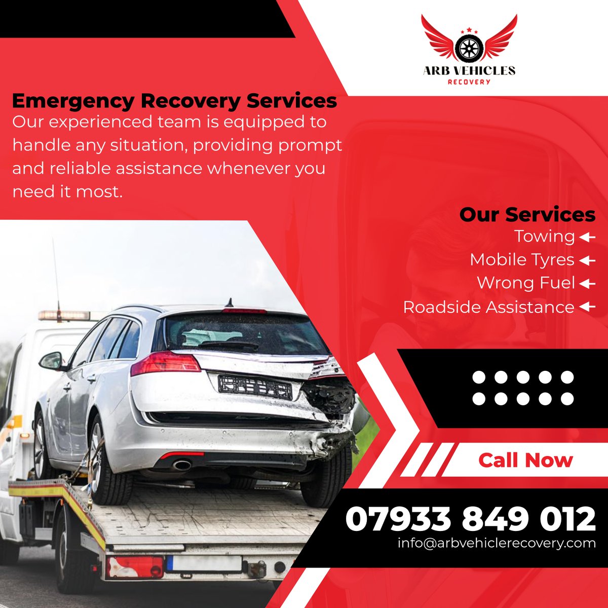 ARB Vehicle Recovery offers reliable emergency recovery services in Caistor Park Rd, London. Count on us for prompt assistance when your vehicle breaks down unexpectedly.
arbvehiclerecovery.co.uk
#EmergencyRecovery
#VehicleRecovery
#RoadsideAssistance
#TowTruckService
#CarRecovery