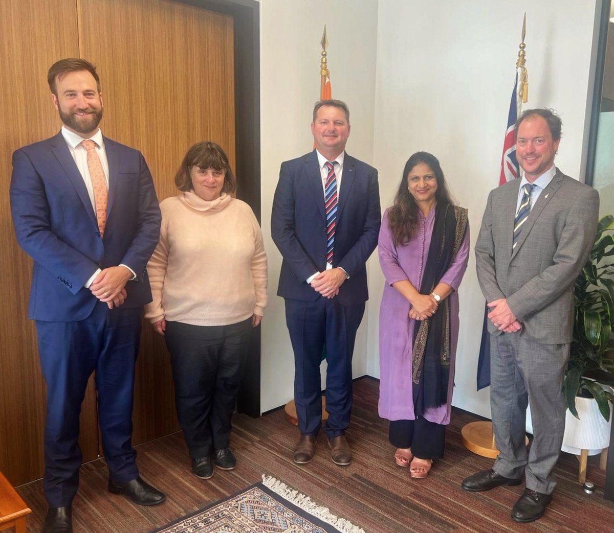 #InvestinIndia It was a pleasure to receive the Zespri team led by Chairman Nathan Flowerday in the High Commission today. Very useful discussions on ways to enhance bilateral cooperation in the Kiwifruit sector. @MEAIndia @investindia @CimGOI @IndianDiplomacy @ZespriCorporate