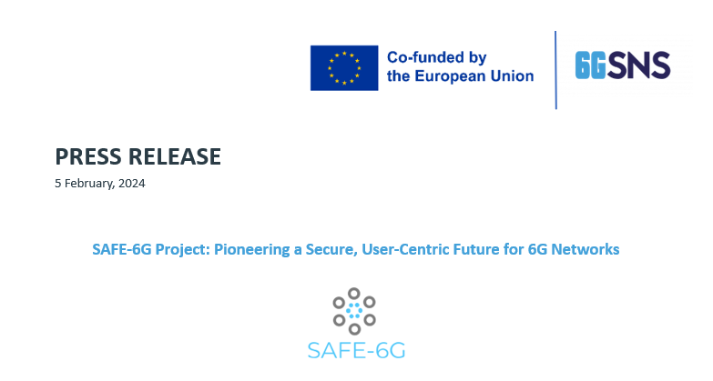 The SAFE-6G General Press Release is available! You may find it online in the dissemination section here: safe-6g.eu/press-releases/ #safe6g #6G #pressrelease @6G_SNS @hipeac @HorizonEU