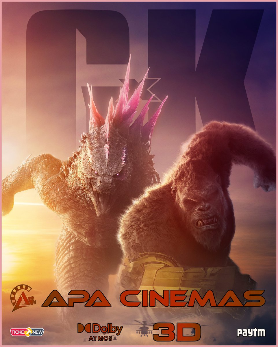 #GodzillaxKongTheNewEmpire #Tamil #3D from this Friday at your #APACinemas #DolbyAtmos #7waySound

Bookings open now.. 

@wbpictures
@WBHomeEnt @WarnerBrosIndia @siddhu_viva @Theatreskovai @GodzillaXKong #GodzillaXKong