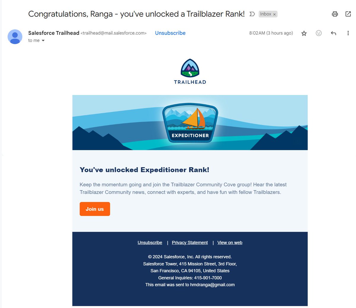 hmdranga's tweet photo. #EXPEDITIONER #rankunlocked #Trailhead #Salesforce #SalesforceAdmins #CareerGrowth #Unlocked_EXPEDITIONER_Rank #salesforcetrailhead #salesforcetrailblazer #TrailheadBySalesforce #salesforce_diaries #Salesforce_Enthusiast https://t.co/wabWdsc3Vx