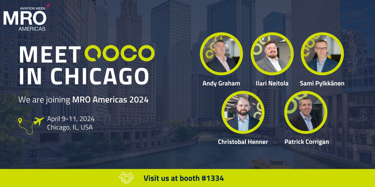 Our team will be attending MRO Americas 2024 in Chicago, IL, USA, from April 9-11, 2024!

Join us at Booth 1334 for insightful discussions on the latest technology, trends, and invaluable insights in the aviation industry.

See you there! ✈

#aviation #MROAmericas