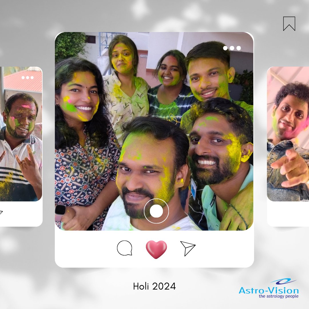 Astro_Vision's tweet image. Yay! What an incredible Holi—colourful and unexpected! 🎉Our favorite dresses might be a mess, but it was incredibly fun. 📷 Thanks to everyone who joined in! 📷
#AstroVision #TheAstrologyPeople #Holi #Holi2024 #HappyHoli #Festival #IndianFestival #HoliHai #Celebration #India