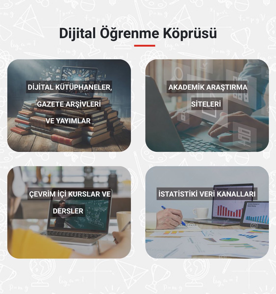 “Dijital Öğrenme Köprüsü” Hizmete Açıldı Araştırma ve bilgi edinme süreçlerinde lise öğrencilerinin çevrim içi platformlar ve dijital araçları kullanmalarını teşvik etmek, güncel ve doğru bilgilere kolay erişimini sağlamak amacıyla “Dijital Öğrenme Köprüsü” hizmete sunuldu.…