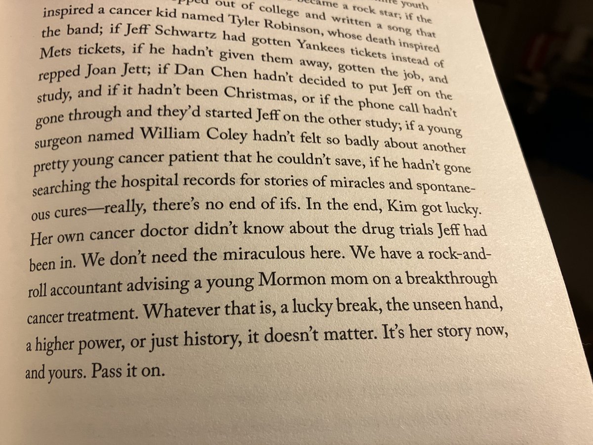 The Breakthrough by @TheGoodNurseBK is totally brilliant about our astonishing immune system and the breakneck speed of developments in cancer treatment. The last page gave me a sense of responsibility so, though not at the cutting edge of science, I wanted to pass something on