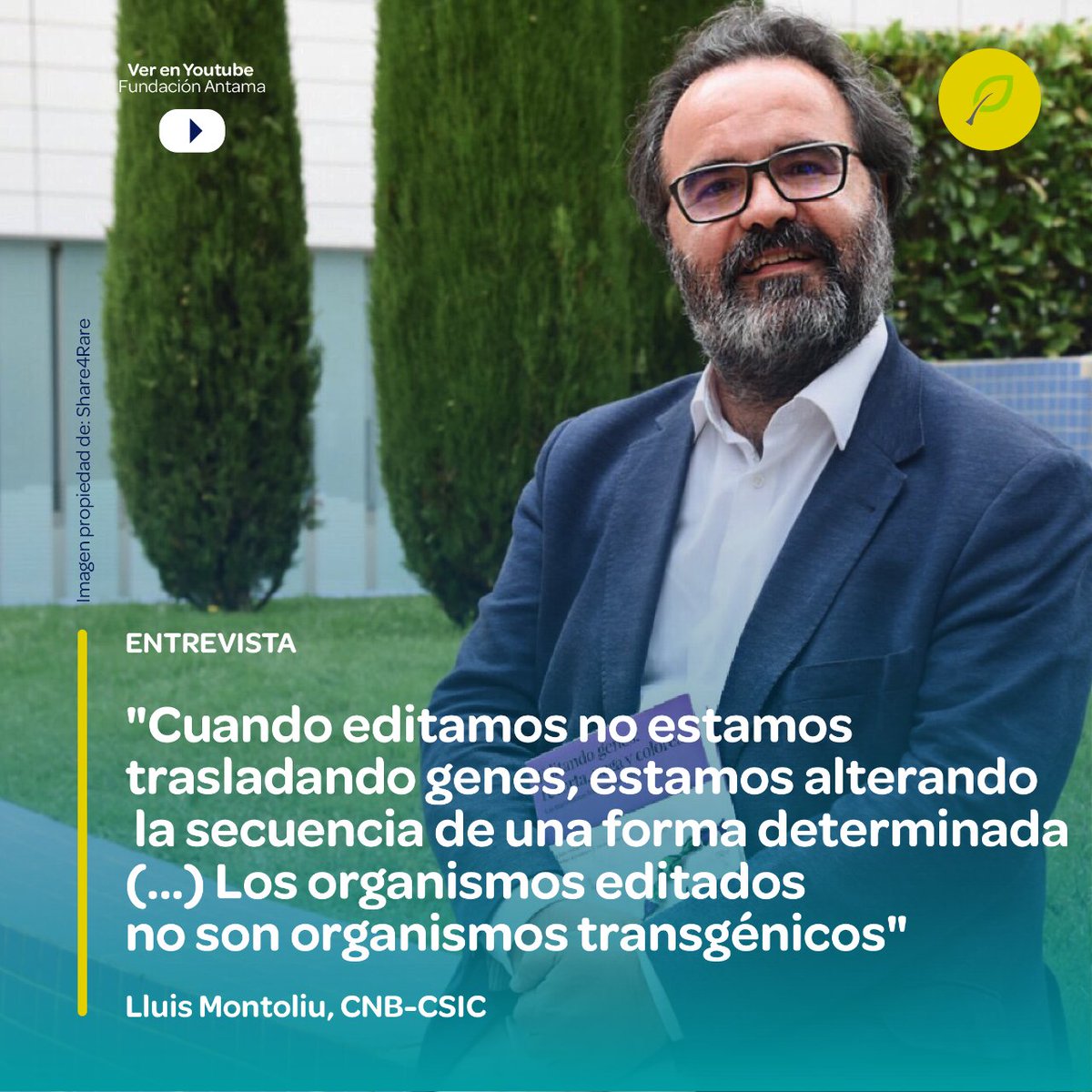 Hoy recordamos nuestra entrevista a Lluis Montoliu @LluisMontoliu (CNB-CSIC) que nos explica exhaustivamente la diferencia entre la transgénesis y las técnicas CRISPR. Puedes ver la entrevista completa en nuestro canal de Youtube: youtube.com/watch?v=8h6lOv…