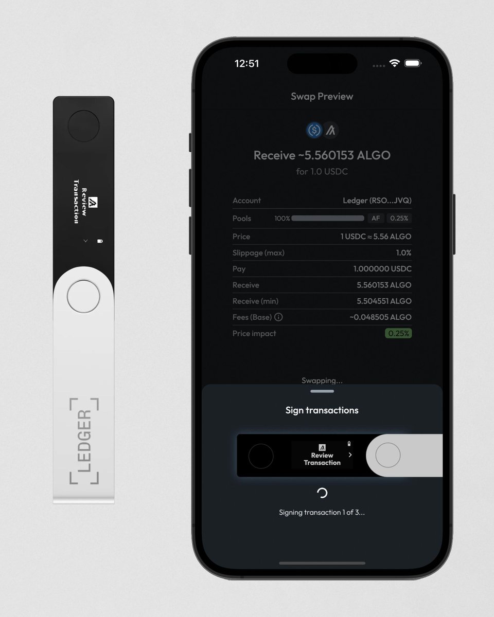 Need to step up your security game? Defly Wallet @Ledger and #MultiSig support is seamless. Ready when you are 🌿