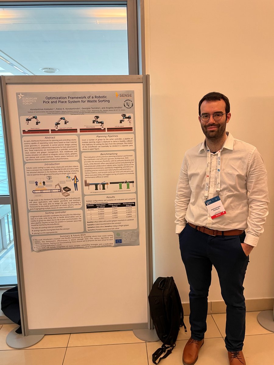 💡New #paper from @ISENSE_GROUP #partners entitled 'Optimization Framework of a Robotic Pick and Place System for Waste Sorting' was presented within the #ERF2024. Find out more👉 digintrace.eu/recent-paper-p…