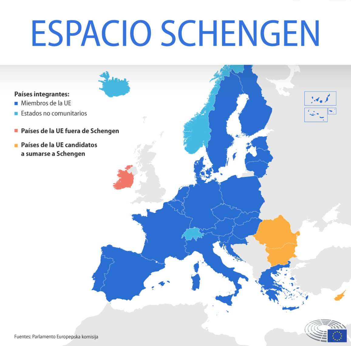 📅 #TalDíaComoHoy el 26 de marzo de 1995 entró en vigor el Acuerdo de #Schengen, por el que desaparecieron las fronteras para 7 países de la #UE, entre ellos #España

🗣️ El próximo 31 de marzo se integrarán las fronteras aéreas y marítimas de #Bulgaria y #Rumanía