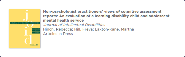 #CRHFTAuthors New Publication! Non-psychologist practitioners’ views of cognitive assessment.... This article can be found on the Chesterfield Royal Research Repository: librarycrhft.co.uk/chesterfieldro……… @royalhospital @crhft_education