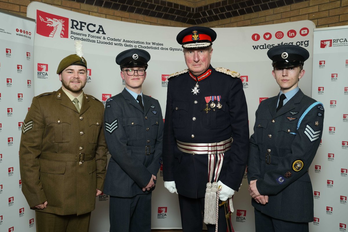 Congratulations to cadets Owen, Alun and Lewis on their achievements as Clwyd Lord-Lieutenant cadets 2024 #LLAwards2024