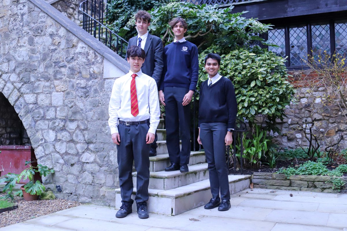 A Lent Term highlight: four pupils finding out they scored the world's highest marks in their CIE IGCSE language exams. Cyrus (SF, DD) and Julian (US, MM) hit 100% in German, with Alessandro (US, GG) and Roshan (US, LL) achieving the same in Italian and Spanish.