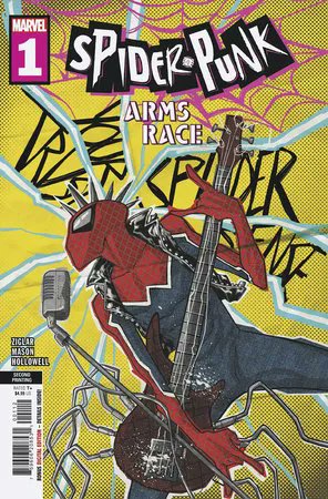 Hey, I just saw that my cover for the second printing of Spider-Punk: Arms Race #1 is out there! Check it out!