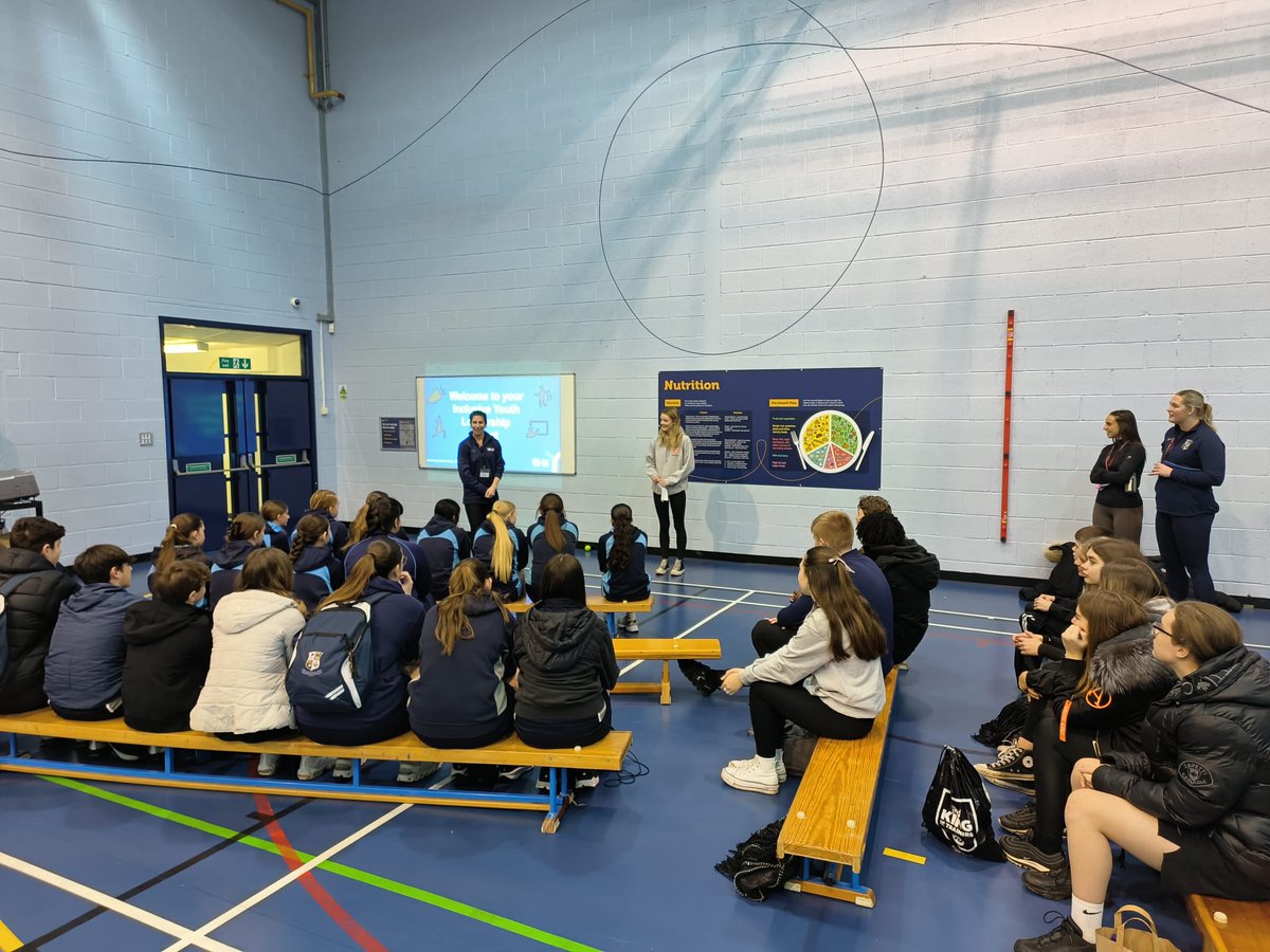 Inclusive Youth Leadership Event @TeamPrenton @RHSWirral @YouthSportTrust Our year 13 Rugby Leader, Abi Turner, presenting her rugby playing and coaching journey to the young leaders